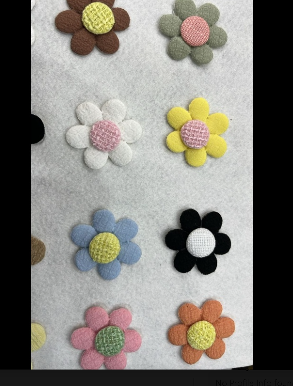 Colorful Flower-Shaped Fabric Appliqué Patches - Image 5